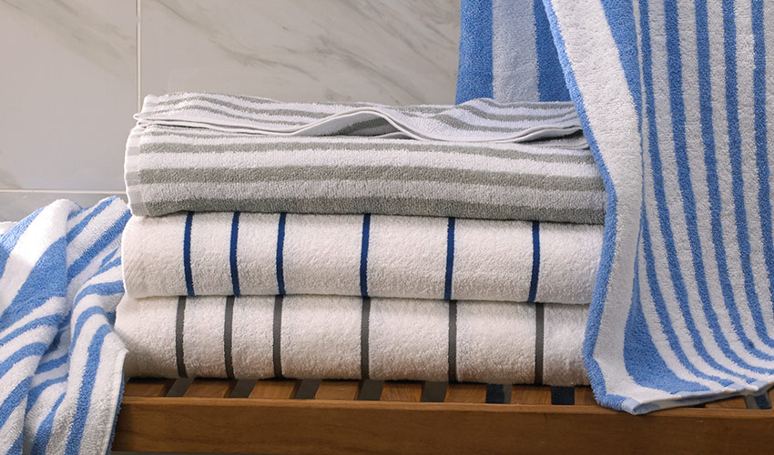 Shop Sonesta Mini Stripe Pool Towel